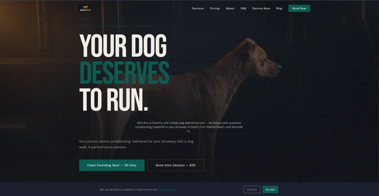 Kai's Run — homepage